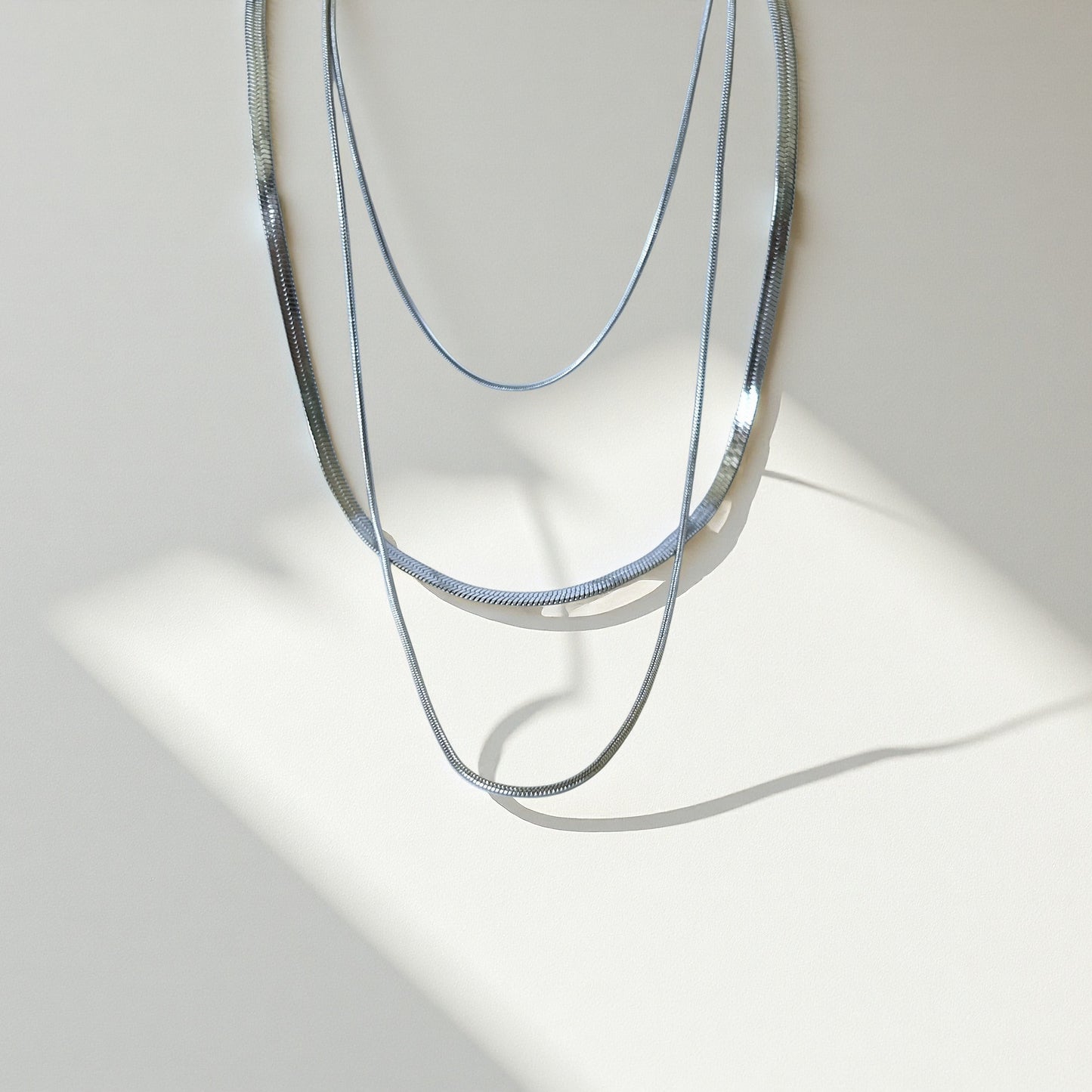 Triple Strand Chain Necklace