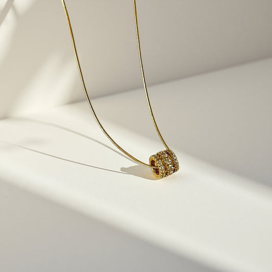 Diamond Cube Necklace