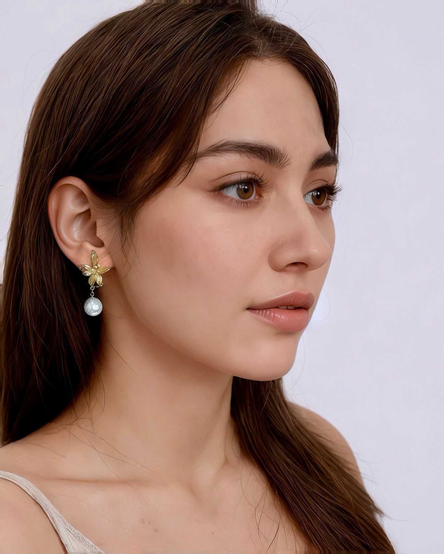 Blooming Pearl Drop Earrings