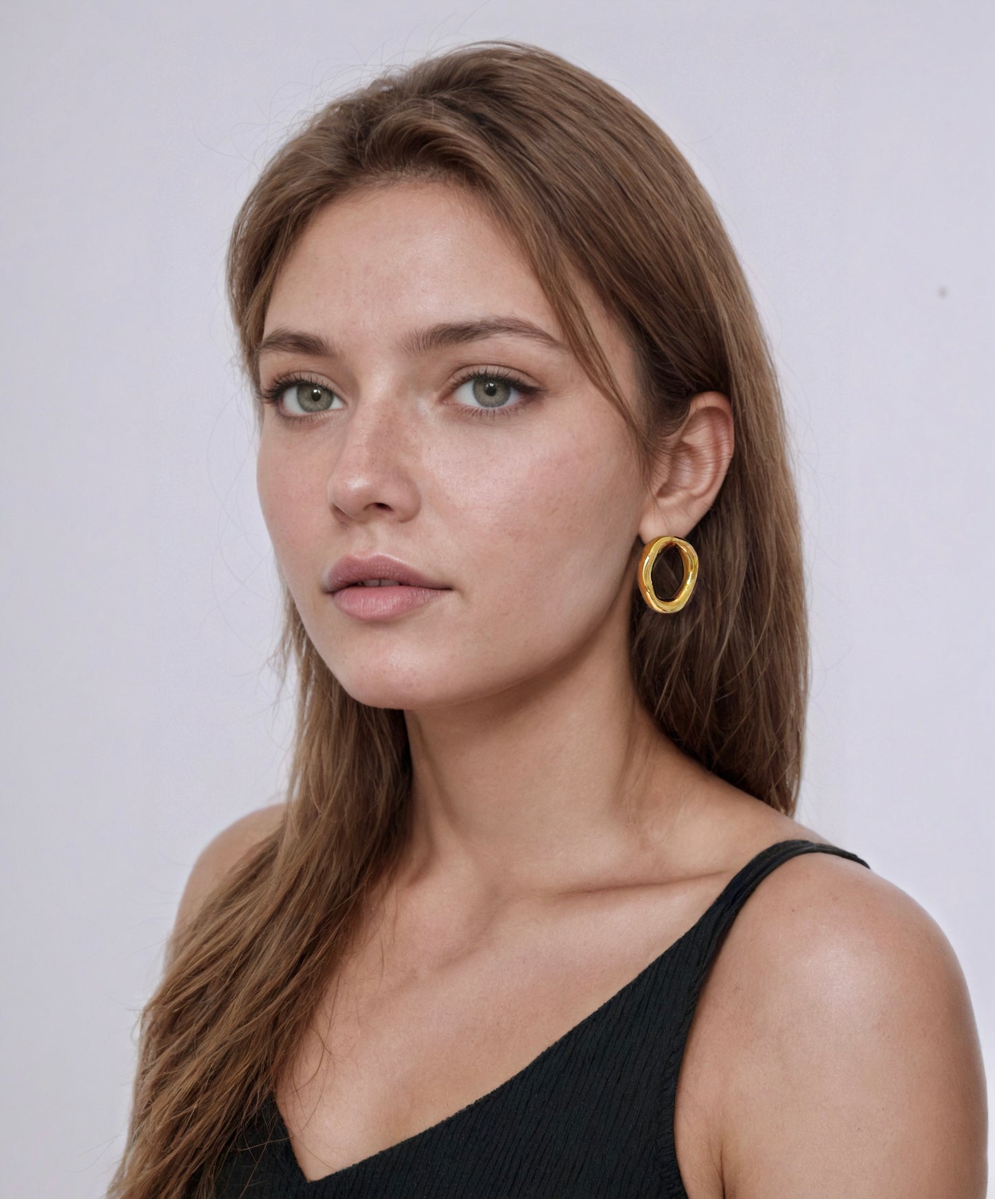 Sculpted Oval Earrings