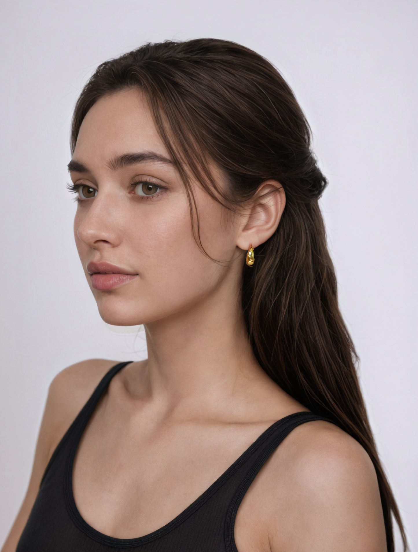 Crescent Hoop Earrings