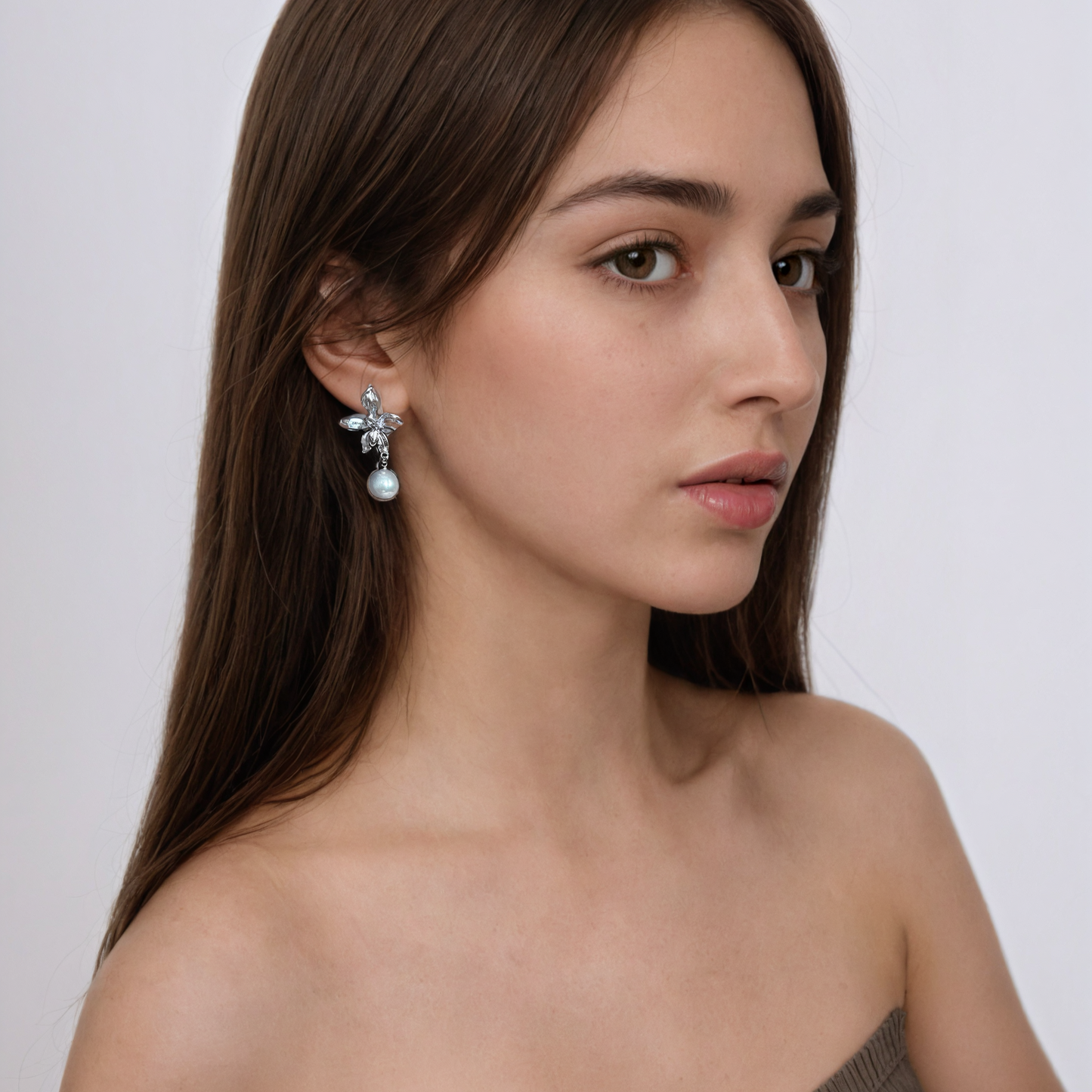 Blooming Pearl Drop Earrings