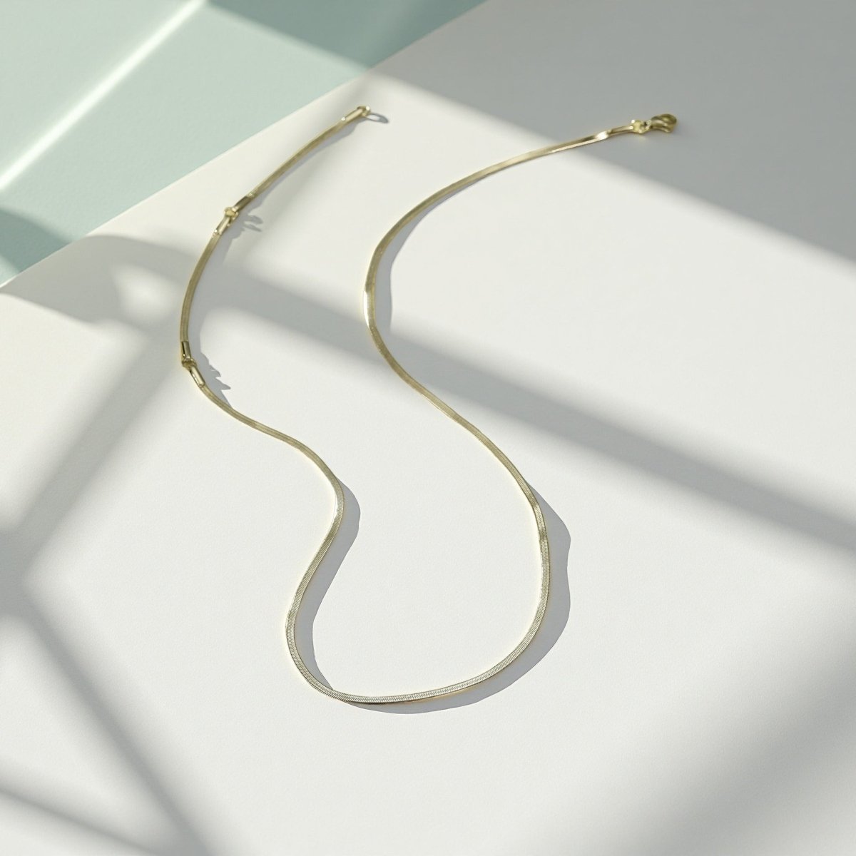 Sleek Chain Necklace - Sylestial Jewel - Gold - waterproof jewelry - lifetime warranty