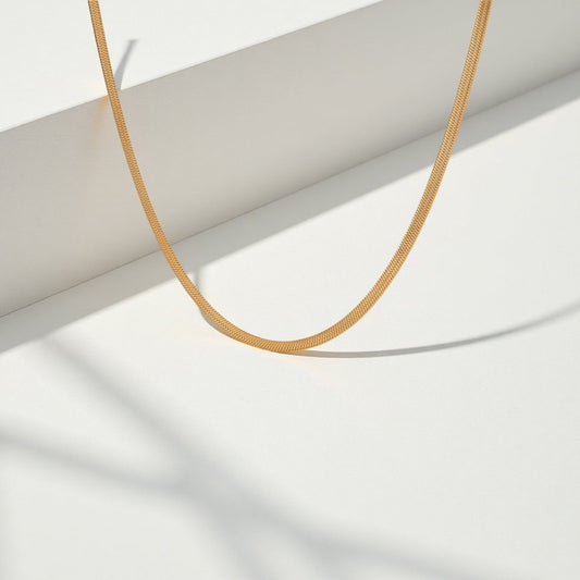 Sleek Chain Necklace - Sylestial Jewel - Gold - waterproof jewelry - lifetime warranty