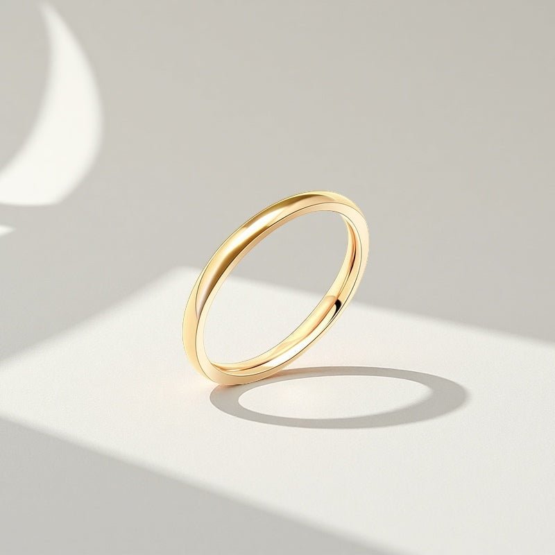 Slim Dome Band Ring - Sylestial Jewel - Gold - waterproof jewelry - lifetime warranty