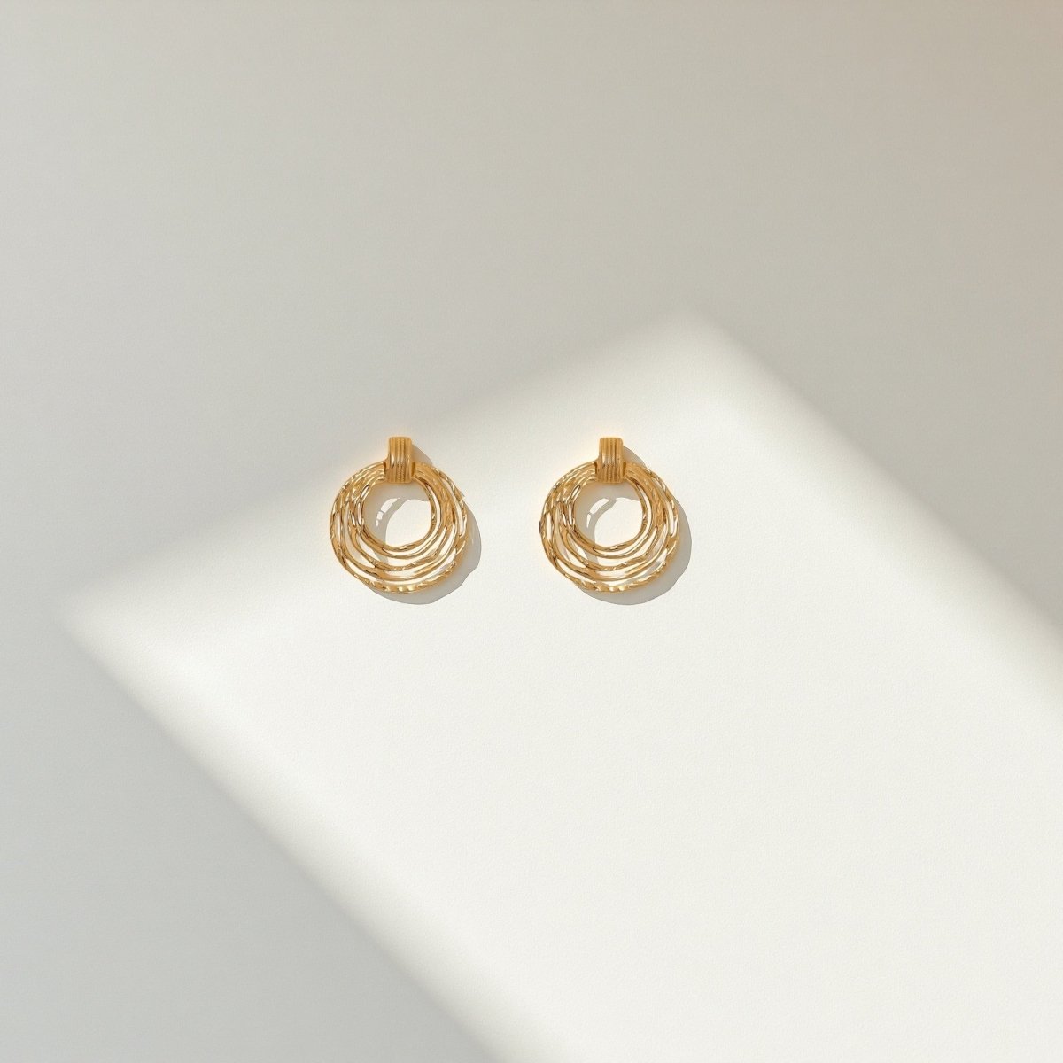 Solis Triple Loop Earrings - Sylestial Jewel - waterproof jewelry - lifetime warranty