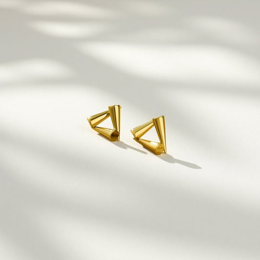 Tri Fold Earrings - Sylestial Jewel - waterproof jewelry - lifetime warranty