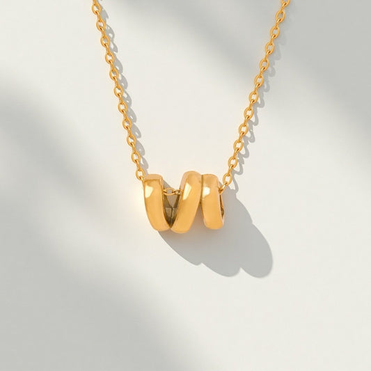 Trio Link Necklace - Sylestial Jewel - Gold - waterproof jewelry - lifetime warranty