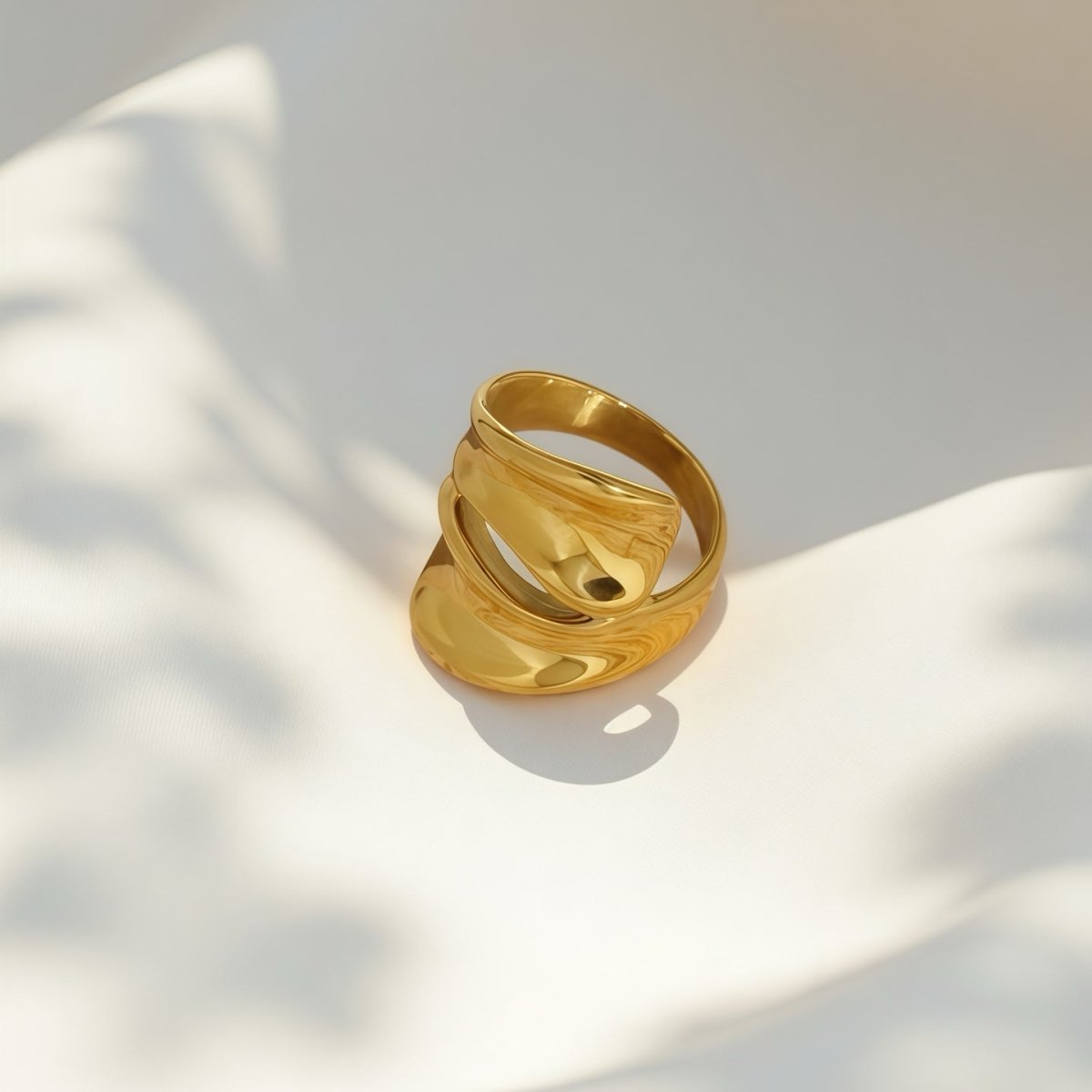 Wave Wrap Ring - Sylestial Jewel - waterproof jewelry - lifetime warranty