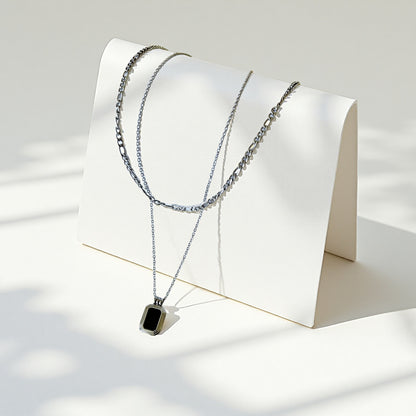 Onyx Luxe Pendant Necklace