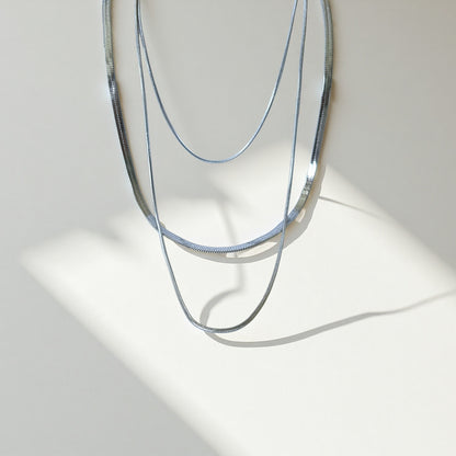 Triple Strand Chain Necklace