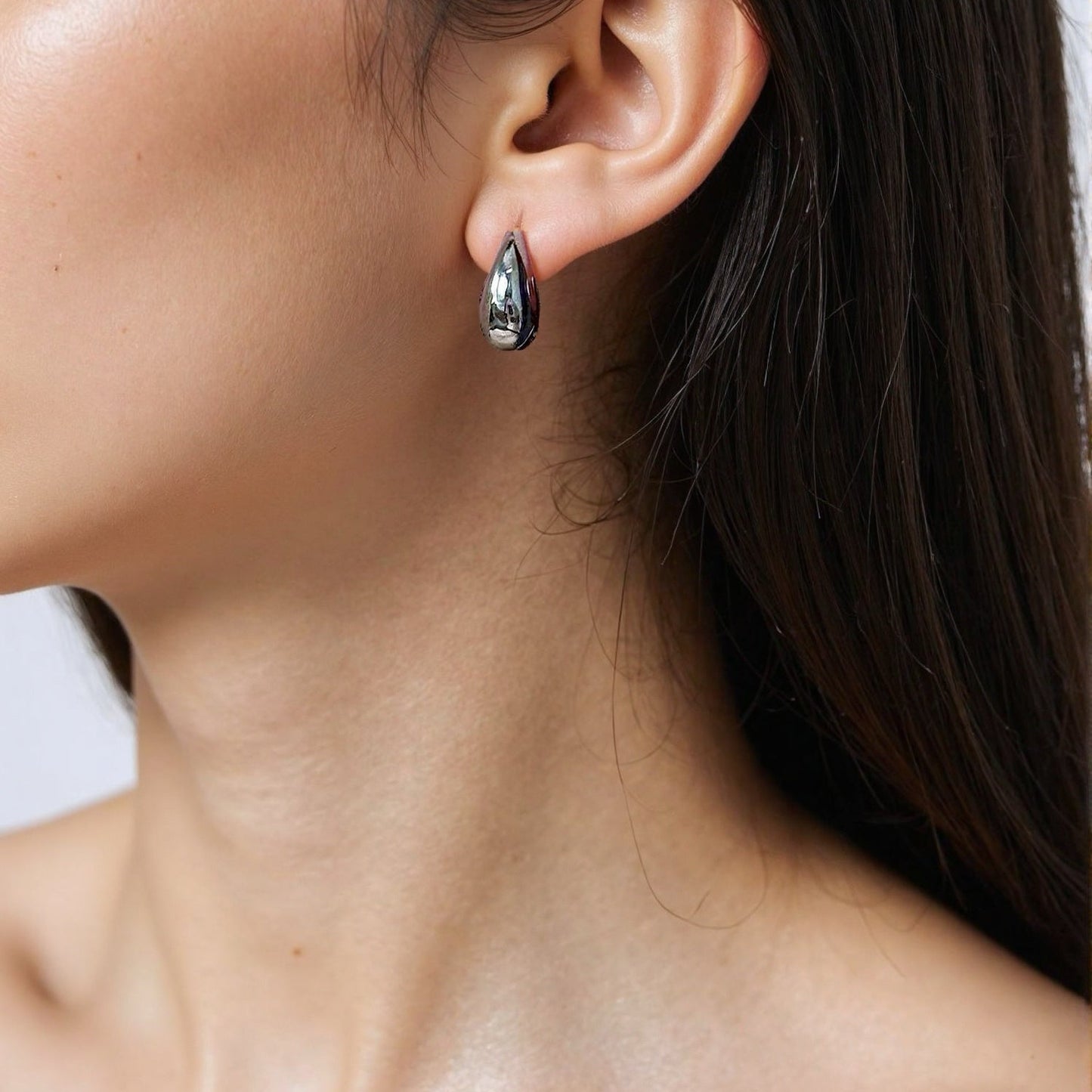 Crescent Hoop Earrings