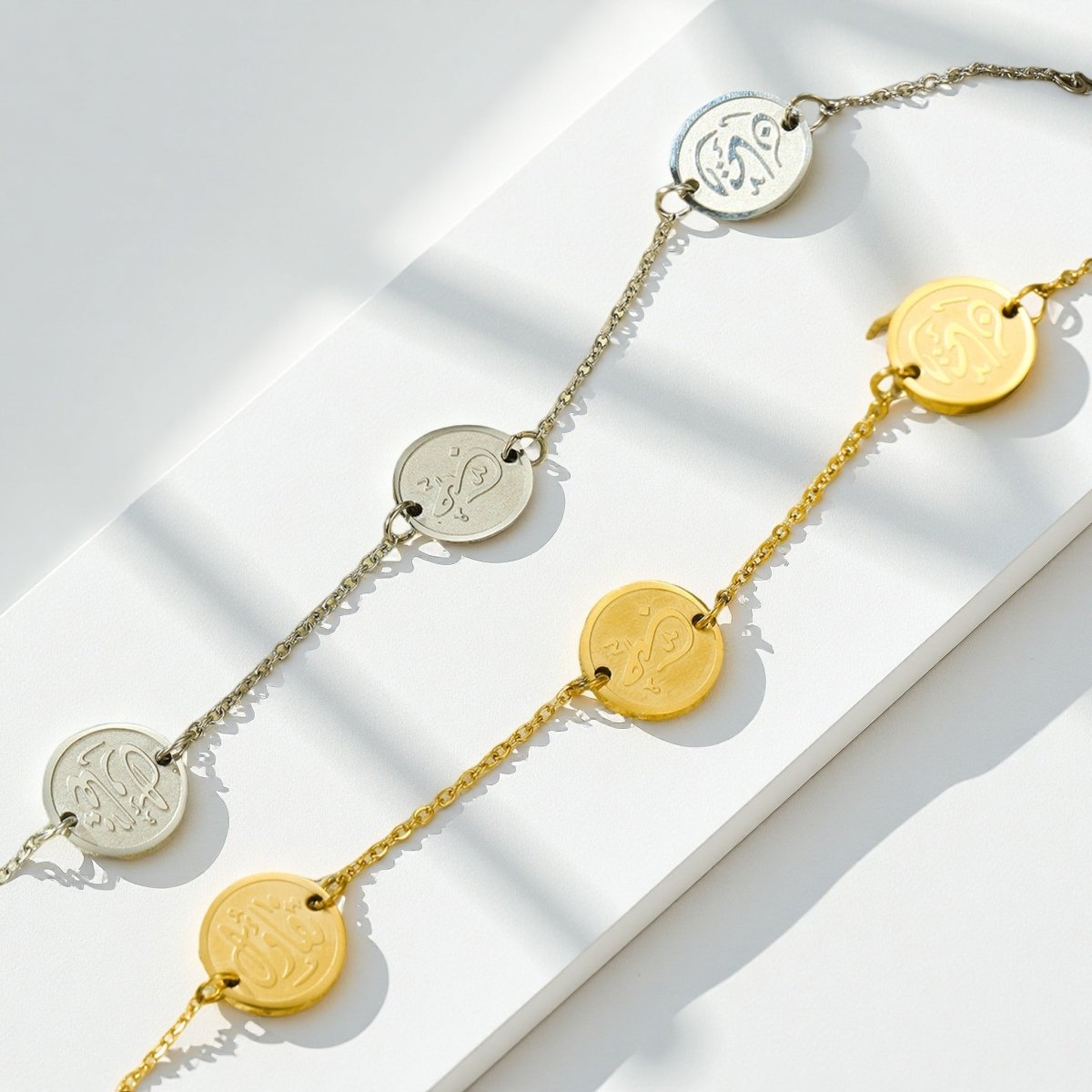 Coin Charm Bracelets - Sylestial Jewel - Gold - waterproof jewelry - lifetime warranty