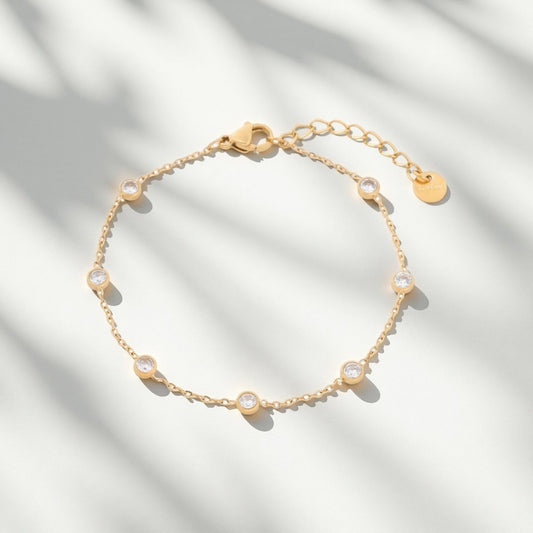 Crystal Dot Bracelet - Sylestial Jewel - waterproof jewelry - lifetime warranty