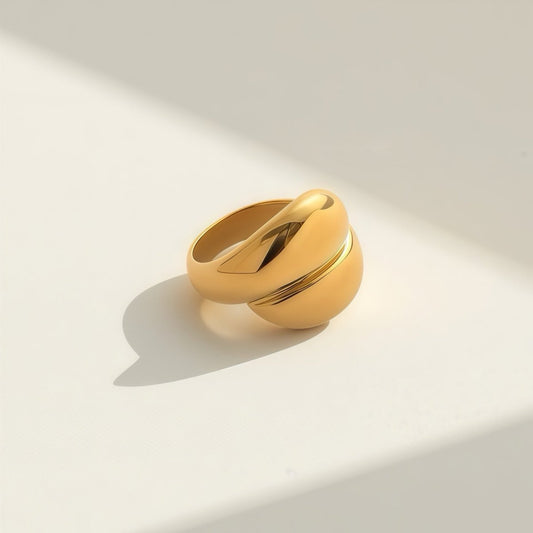 Luna Fold Ring - Sylestial Jewel - waterproof jewelry - lifetime warranty