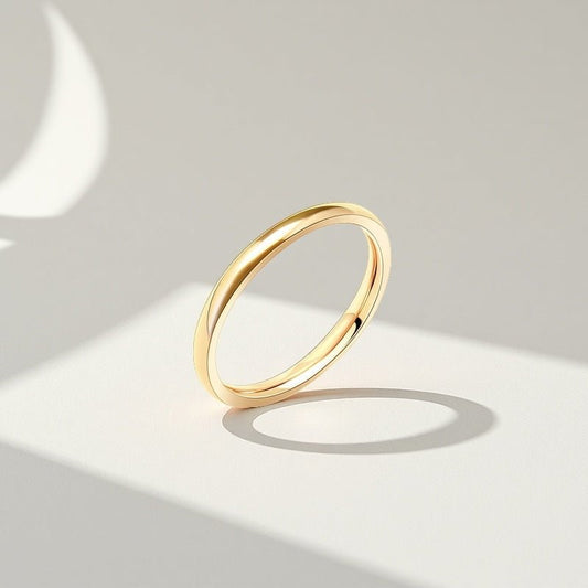 Slim Dome Band Ring - Sylestial Jewel - Gold - waterproof jewelry - lifetime warranty