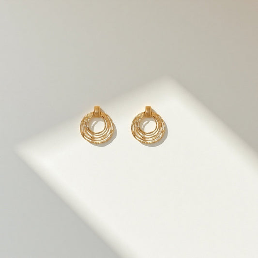Solis Triple Loop Earrings - Sylestial Jewel - waterproof jewelry - lifetime warranty