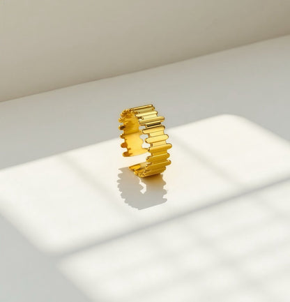 Stacked Bar Ring - Sylestial Jewel - waterproof jewelry - lifetime warranty