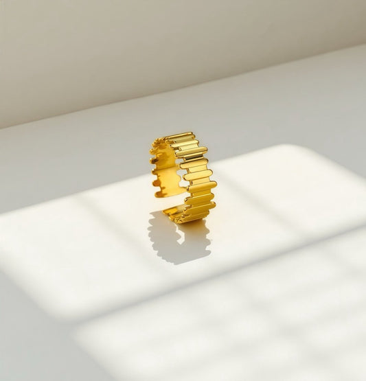 Stacked Bar Ring - Sylestial Jewel - waterproof jewelry - lifetime warranty
