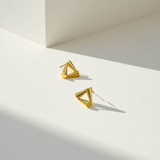 Tri Fold Earrings - Sylestial Jewel - waterproof jewelry - lifetime warranty