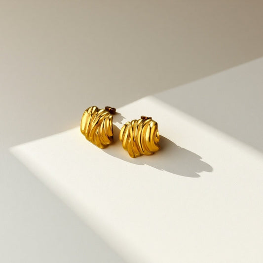 Whirlwind Statement Studs - Sylestial Jewel - waterproof jewelry - lifetime warranty